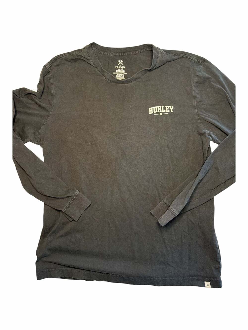 Hurley Men's Black Graphic Long Sleeve T-Shirt